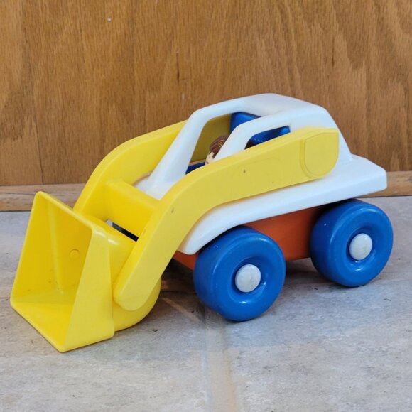 Vintage Little Tikes Front Skid Loader with Construction Worker 1990s - Picture 5 of 10